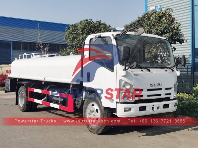 ISUZU 6 wheeler stainless steel drinking water tank truck