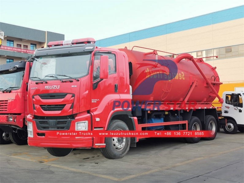 Hot sale ISUZU GIGA sewer cleaner truck