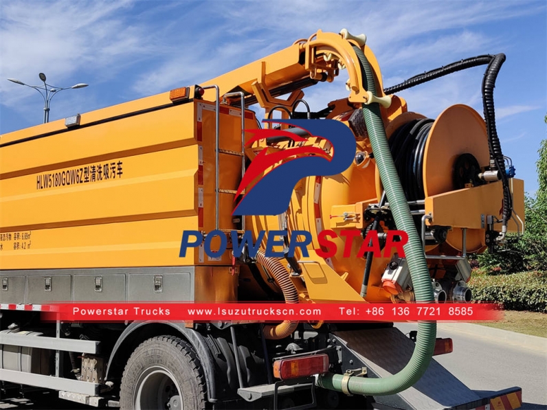 Brand new ISUZU FTR combination sewer cleaner truck