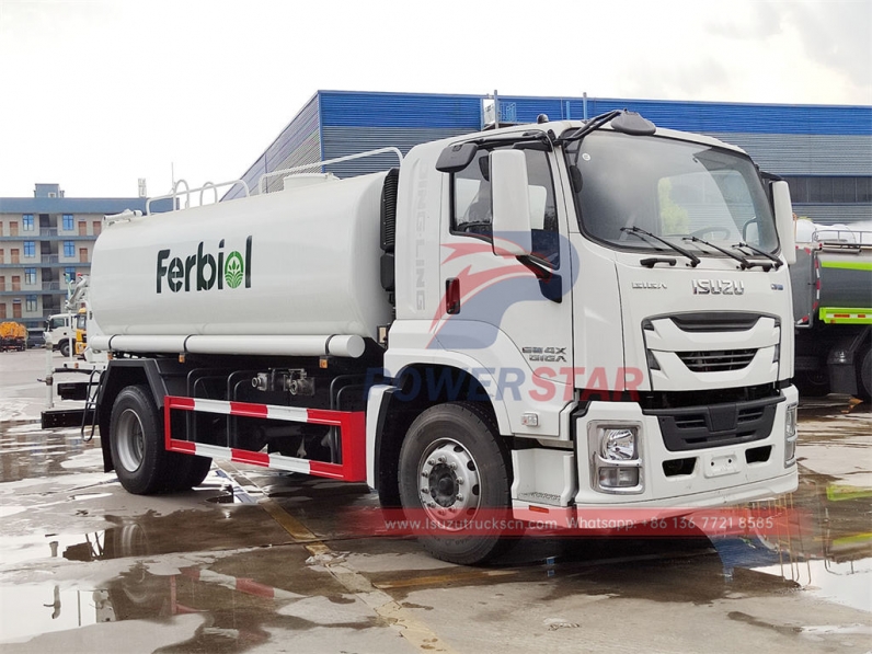 ISUZU GIGA 4×2 stainless steel water tank truck
