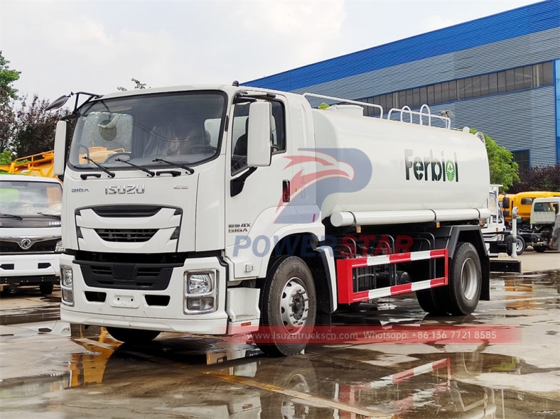 ISUZU GIGA 4×2 stainless steel water tank truck