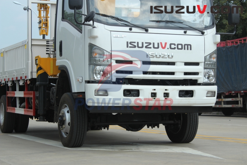 Tajikistan Isuzu 4X4 npr military off road boom crane trucks