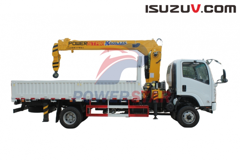 Tajikistan Isuzu 4X4 npr military off road boom crane trucks
