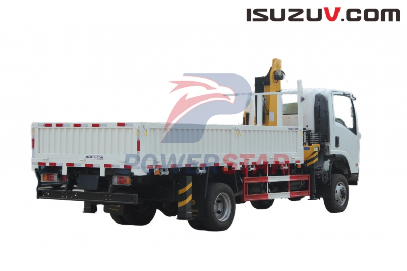 Tajikistan Isuzu 4X4 npr military off road boom crane trucks