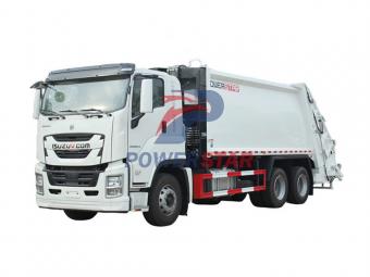 Isuzu giga rear end loader compactor truck