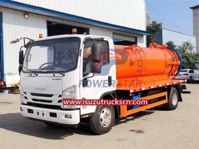 ISUZU NKR vacuum suction truck 5000 liters