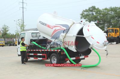 Isuzu 600P 4KH1 130HP vacuum trucks