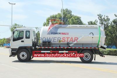 Isuzu 10000liters sewer vacuum pump truck