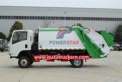 isuzu 5 cbm rubbish compactor truck