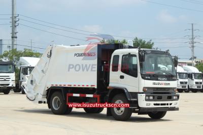 FTR 4HK1 Isuzu Rear Loading Garbage Compactor Truck