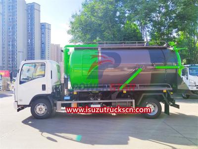 ISUZU NPR 8000 liters vacuum tank truck
