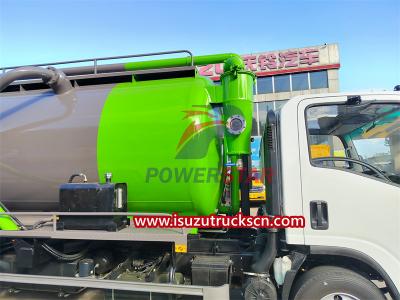 ISUZU NPR 8000 liters vacuum tank truck
