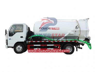 Isuzu mini 3000liters sewage suction vacuum truck