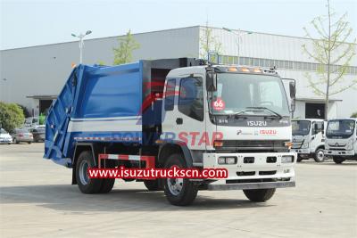 10 cbm isuzu FVR trash compactor truck