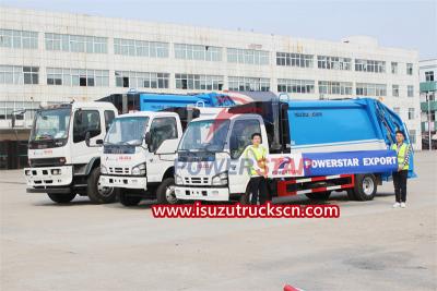 ISUZU NKR 8CBM waste compactor truck for sale