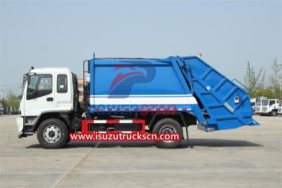 10 cbm isuzu FVR trash compactor truck