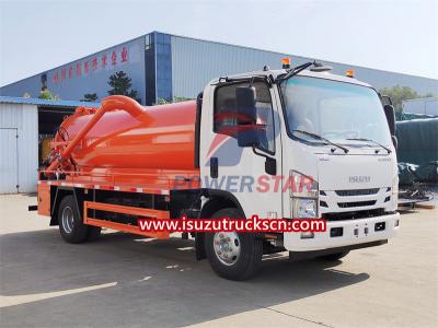 ISUZU NKR vacuum suction truck 5000 liters