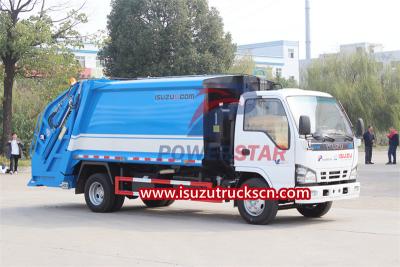 ISUZU NKR 8CBM waste compactor truck for sale