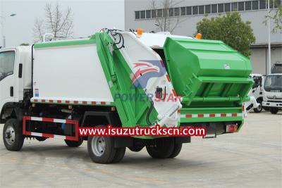 isuzu 5 cbm rubbish compactor truck