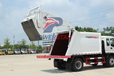 FTR 4HK1 Isuzu Rear Loading Garbage Compactor Truck