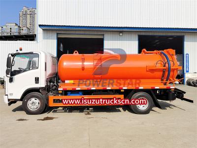 ISUZU NKR vacuum suction truck 5000 liters