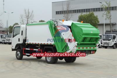 isuzu 5 cbm rubbish compactor truck