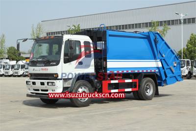 10 cbm isuzu FVR trash compactor truck