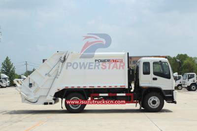 FTR 4HK1 Isuzu Rear Loading Garbage Compactor Truck