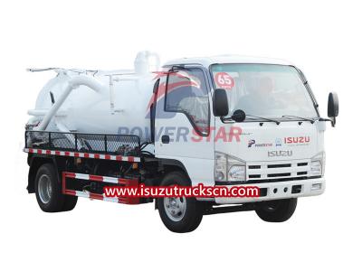 Isuzu mini 3000liters sewage suction vacuum truck