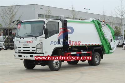 isuzu 5 cbm rubbish compactor truck