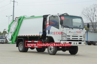 isuzu 5 cbm rubbish compactor truck