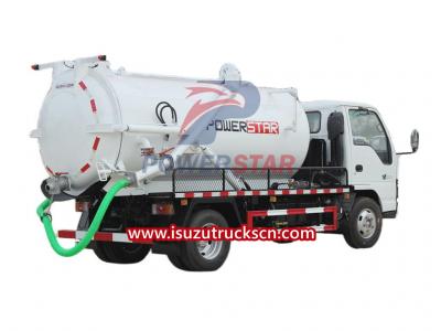 Isuzu mini 3000liters sewage suction vacuum truck