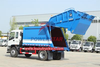 10 cbm isuzu FVR trash compactor truck