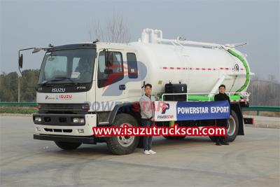 ISUZU FTR sewage tanker truck