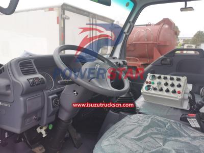 Isuzu Street sweeper combines water and brooms