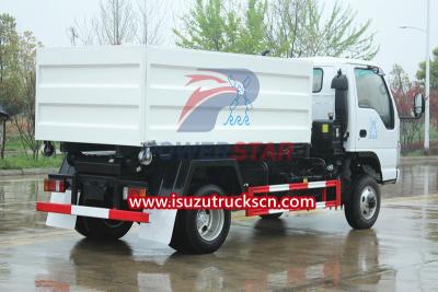 Isuzu mini 4x4 offroad hook arm garbage truck