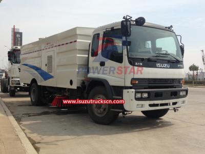 FTR Isuzu vacuum broom road sweeper truck
