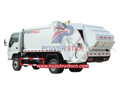 Isuzu NKR 4x4 offroad 4WD refuse compactor truck price