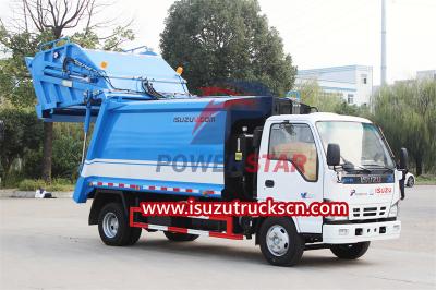 Customized ISUZU NKR rear loading garbage truck