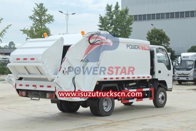 Isuzu NKR 4x4 offroad 4WD refuse compactor truck price