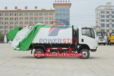 Isuzu NKR truck trash compactor truck for sale