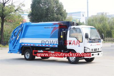 Customized ISUZU NKR rear loading garbage truck