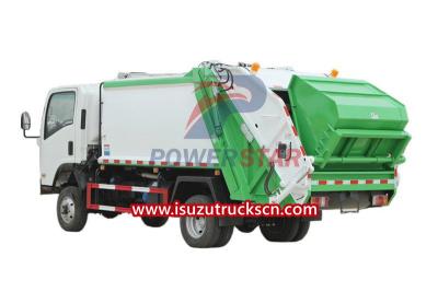 Isuzu NKR truck trash compactor truck for sale