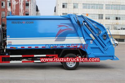 Customized ISUZU NKR rear loading garbage truck