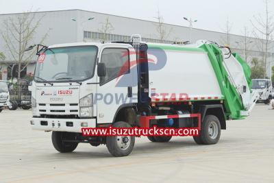 Isuzu NKR truck trash compactor truck for sale