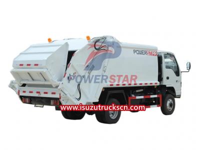 Isuzu NKR 4x4 offroad 4WD refuse compactor truck price