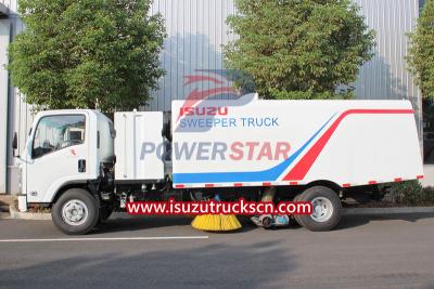 Isuzu NPR street sweeper vehicle