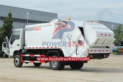 Isuzu NKR 4x4 offroad 4WD refuse compactor truck price