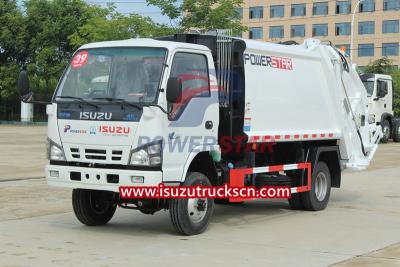 Isuzu NKR 4x4 offroad 4WD refuse compactor truck price