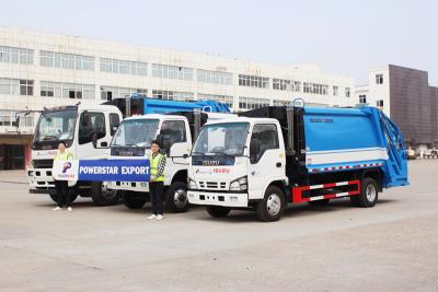 Customized ISUZU NKR rear loading garbage truck